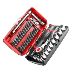 Commander Maintenant Coffret de douille 1/4‘‘ 6 pans métriques 5,5 à 14mm – FACOM – R.360NANOPB