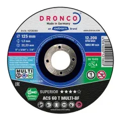 Seulement Aujourd&rsquo;hui Disque à tronçonner ACS 46 / ACS 60 T Multi 115 x 1,2mm – DRONCO – 1111360