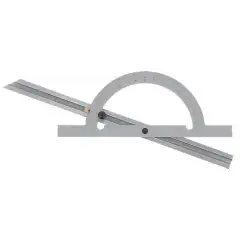 Usine Directe Rapporteur d‘angle en acier 400x200mm avec règle coulissante – WILMART – 254613