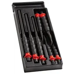 Module de 7 pièces chasse-goupilles - burins - bédanes gainés - FACOM - MOD.CG1PB Nouvel Arrivage
