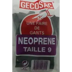 Commander Vite Paire de gants néoprène noir T9 – GECOSAC – 2801