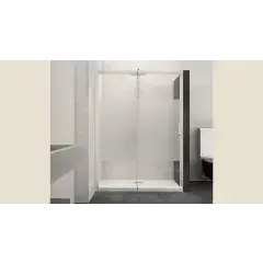 Prix Choc Paroi de douche coulissante CLASSIC MACAO 125/142 avec 1 volet fixe blanc – KINEDO – PA644BTNE