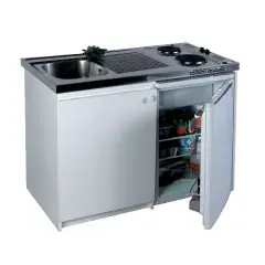 Kitchenette électrique 1200×600 plaque 2 feux meuble et frigo 18/10 WH – FRANKE – 692117 Satisfait Ou Remboursé