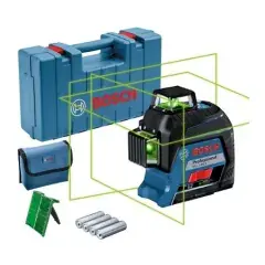 Laser lignes GLL 3-80 G Professional + piles + coffret – BOSCH – 0601063Y00 Meilleur Prix