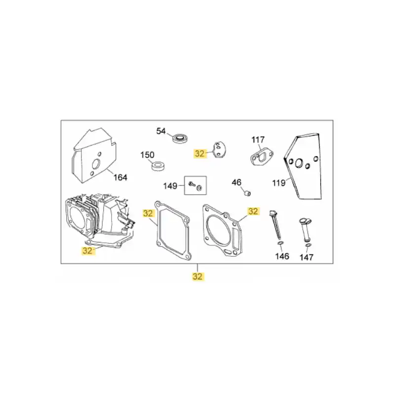 Jeu de joints MTD 751-10318 pour moteur 1P70FH/MH Dernière Chance