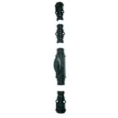Crémone décorative RY59D époxy noir pour tringle 16x8mm – JARDINIER MASSARD – J041145 Must-Have