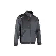 Soldes Veste bicolor Cyclope zippée gris/noir T XL – LMA – 2431-XL