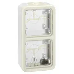 Boîtier étanche PLEXO à embouts 2 postes verticaux composable – LEGRAND – 069691 Offre Spéciale