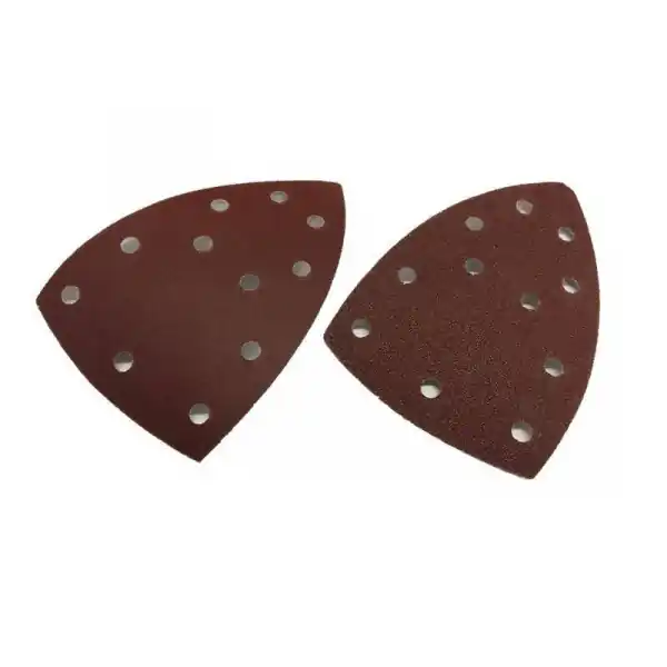 Marque 2 feuilles abrasives pour plaque a poncer triangulaire (grain p80/p240) pour ponceuse multifonction 3 en 1 parkside pmfs 200 b2