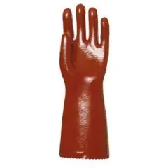 Prix Bas Gants EUROTECHNIQUE enduit PVC supérieur 40cm rouge T10 – EURO PROTECTION – 3640