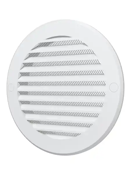 Grille de ventilation ronde avec bride RKS D150 plastique D186 Satisfait Ou Remboursé