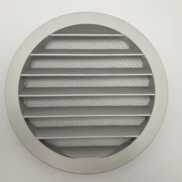 Grille de ventilation ronde avec bride RKM D160 aluminium D185 Prix Promo