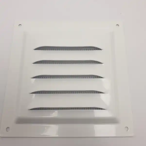Grille de ventilation ME en acier peint 125×125 moustiquaire Prix Cassé