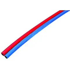 Solde Tuyau de gaz en caoutchouc jumelé diamètre 6,3x12mm pour oxygène / acetylène, longueur 25m, 10 bars – GCE CHARLEDAVE – W000010077