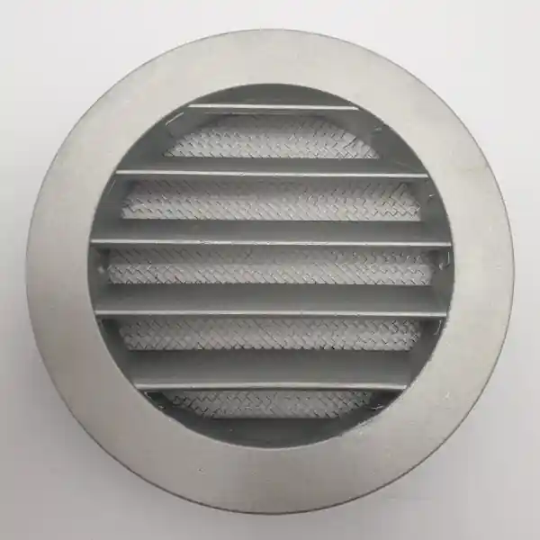 Grille de ventilation ronde 10RKM D125 en aluminium avec bride D100 Achat Immédiat