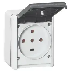 Acheter En Ligne Prise étanche 3P+T+N PLEXO complet gris IP44 32A – LEGRAND – 055877