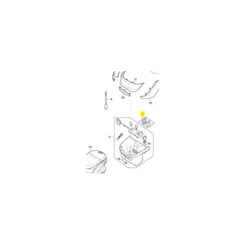 Commander Vite Clé de sécurité 118810832/0 pour tondeuse à batterie GGP