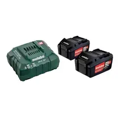 Set de base 2 batteries Li-power 18 V / 4 Ah + chargeur ASC 55 – – METABO – – 685050000 Acheter En Ligne