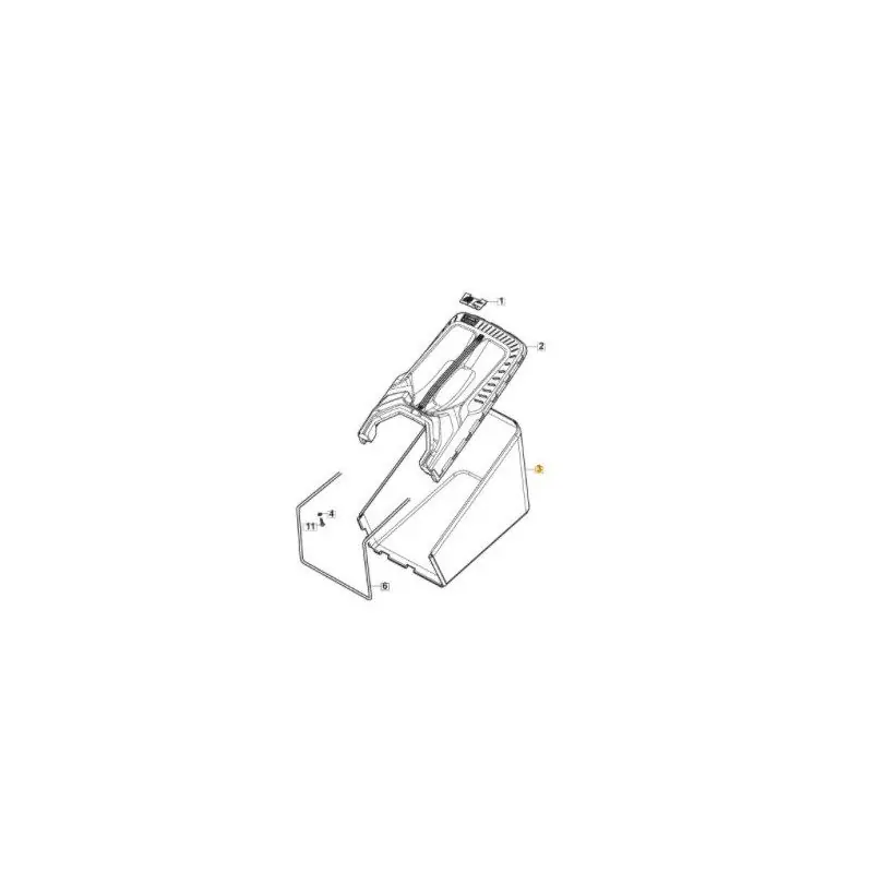 Authentique Sac de ramassage pour tondeuse GGP 181102422/0
