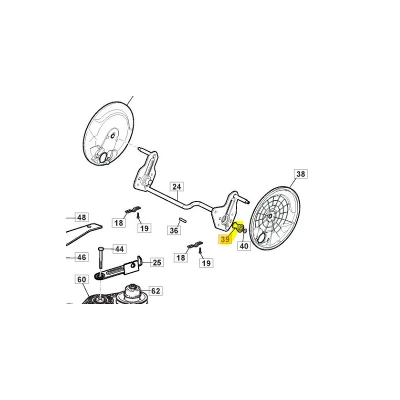Bague de roues GGP 322042068/0 pour tondeuse à gazon Meilleur Choix