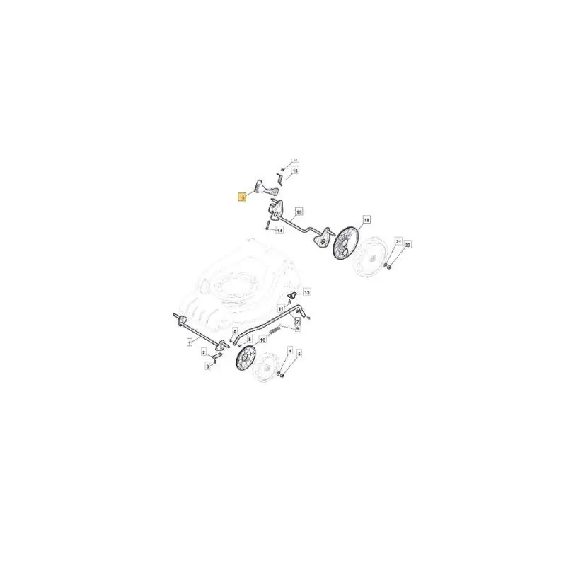 Levier de relevage de coupe GGP 381003458/1 Acheter Direct