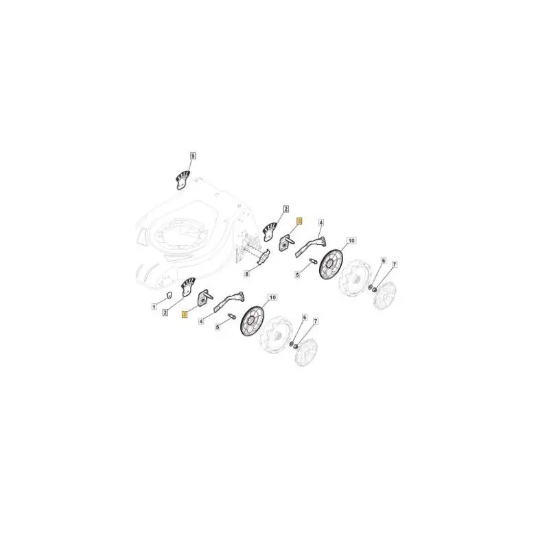 Prix Choc Support de roues GGP 381005253/0