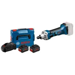 Meuleuse droite 18V GGS 18 V-LI + 2 batteries Procore 5,5Ah + chargeur + coffret L-BOXX – BOSCH – 06019B530C Commande En Gros