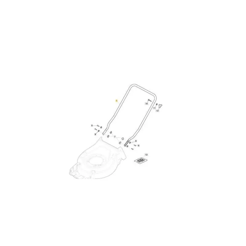 Petit Prix Brancard inférieur GGP 381007645/0 pour tondeuse