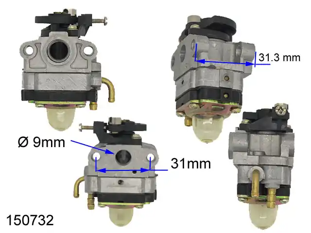 Carburateur Générique GENERIC Entraxe 30mm Diamètre intérieur 9mm Certifié