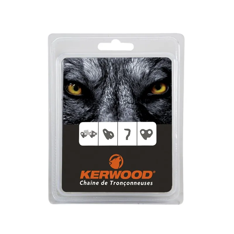 Chaîne Kerwood pour tronçonneuse 0,325&Prime; 1,3 mm 72 maillons. Gouge profil carré Réduction