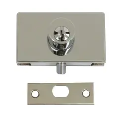 Serrure de vitrine 1 cylindre chromé brillant – STREMLER – 1450.30.0 Meilleure Vente