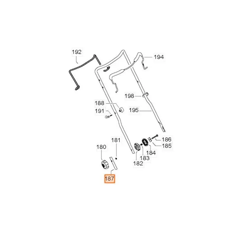 Prix Cassé Extension pour support de guidon de tondeuse MC Culloch