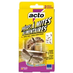 Pièges à glu pour mites alimentaires sans odeur – ACTO INSECTICIDES – MITE.7 Retour Gratuit