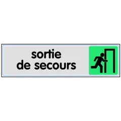 Plaquette de porte ‘‘Sortie de secours‘‘ plexiglas 170x45mm – NOVAP – 4033624 Jusqu&rsquo;à Épuisement Des Stocks