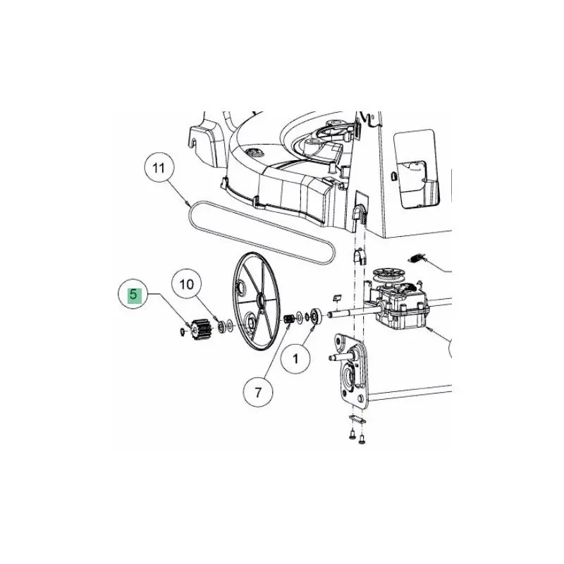 Pignon tondeuse MTD 715-05444 pour côté GAUCHE Commander Maintenant