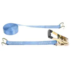 Prix Réduit Sangle d‘arrimage à crochets bord de rive 4T bleue 9m x 50mm – MURTRA – NP 4000/63-9