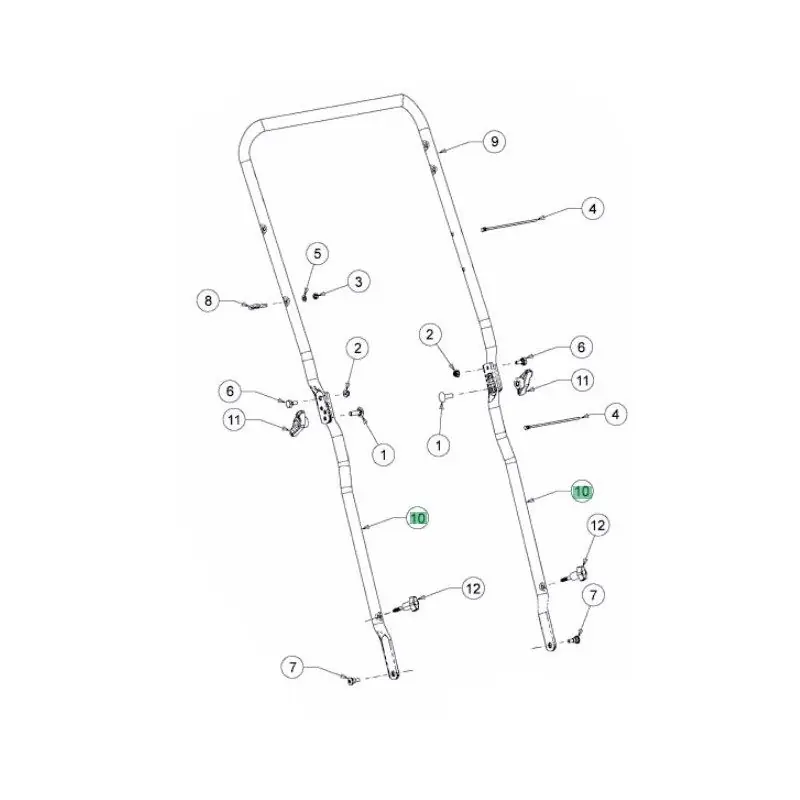 Brancard inférieur (tube) MTD 749-05047BS Meilleure Vente