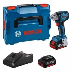 Boulonneuse à choc 18V GDS 18V-330 HC + 2 batteries GBA 5Ah + chargeur en coffret L-BOXX – BOSCH – 06019L5003 Vente Flash