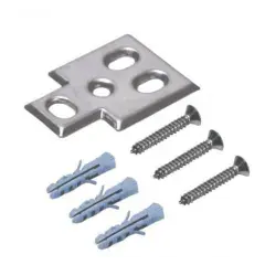 Remise Gâche platine inférieur pour verrou ATLAS inox – FAPIM – 3736_00