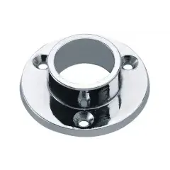 Paire d‘embase zamak chromé pour porte-rideaux D20 – PELLET – 004704 Meilleur Choix