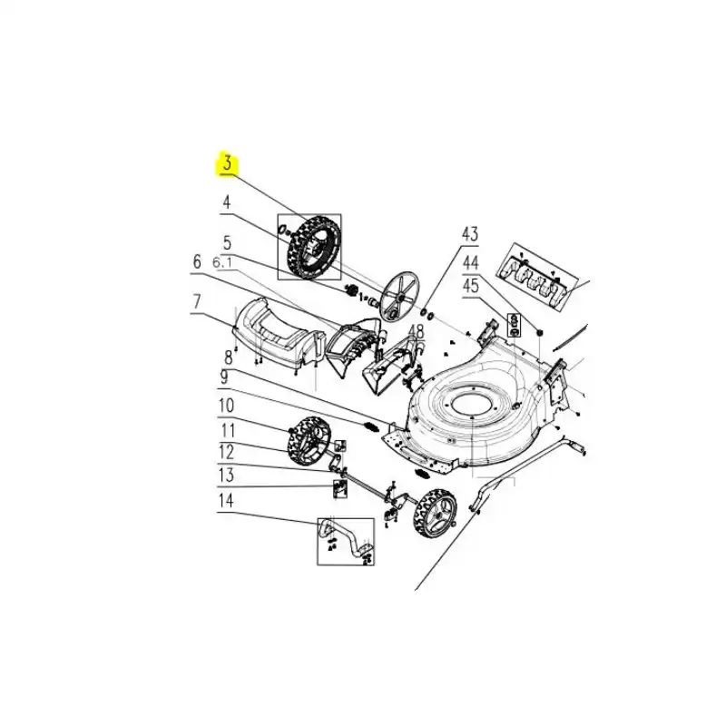 Usine Directe Roue arrière Gardif CLMP53B16103