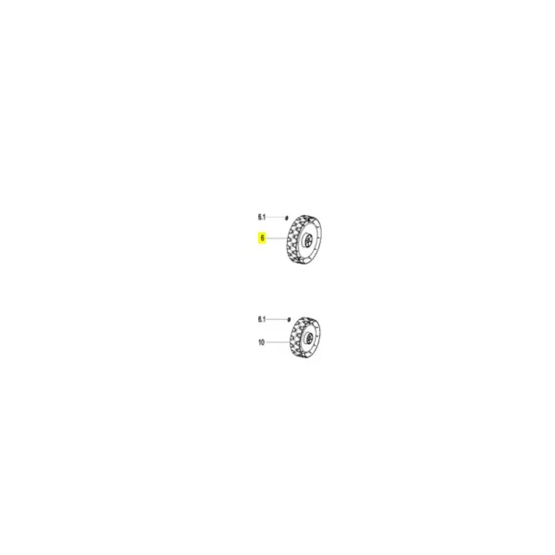 Authentique Roue de tondeuse Lawnmaster MEB1437 RA
