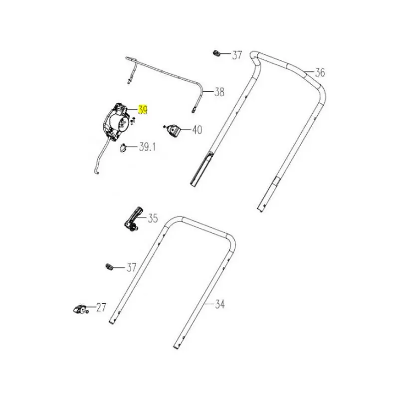 Meilleure Vente Interrupteur tondeuse Lawnmaster ME 1844L M