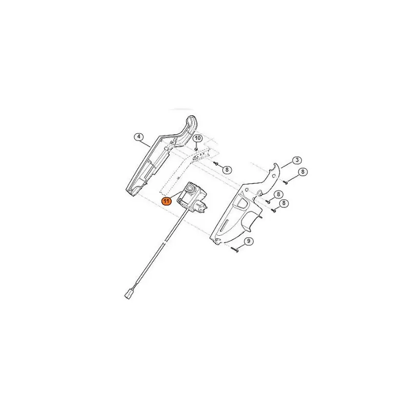 Contacteur de démarrage pour tondeuse Stihl RME 545 V Produit De Marque