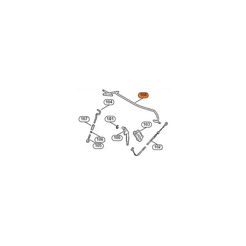 Dernière Chance Manette de mise en route des lames pour Stihl MB 4 et MB 756