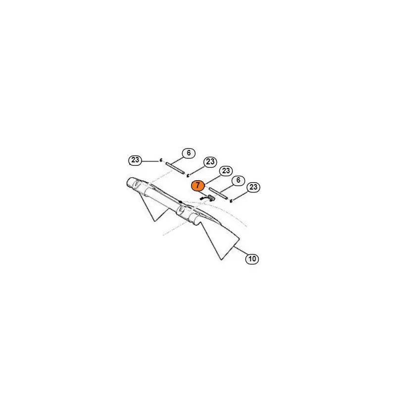 Ressort de clapet arrière tondeuse Stihl MB et RM 756 Usine Directe