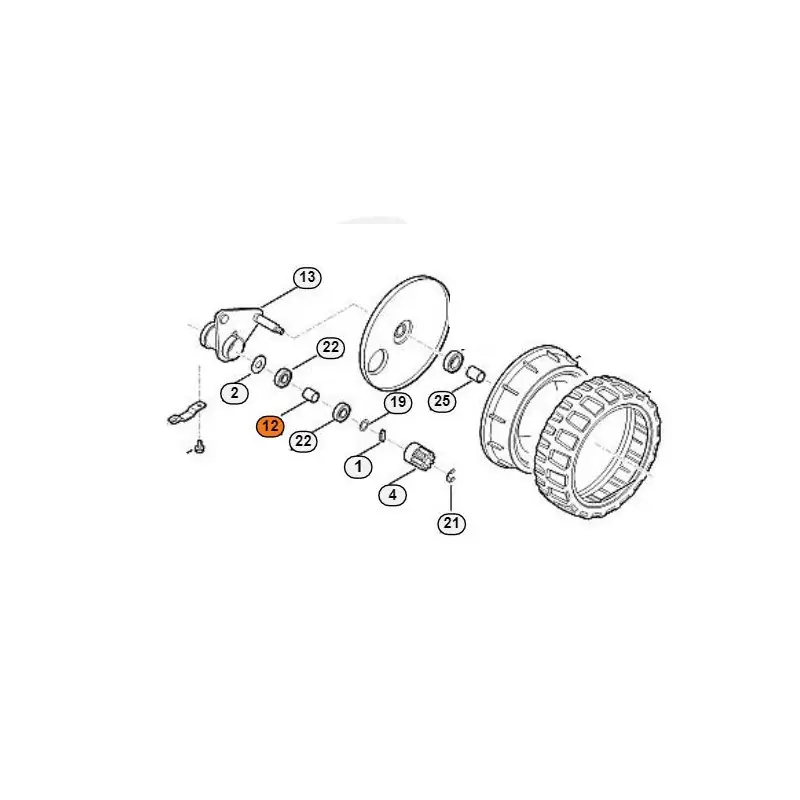 Entretoise pour roulement de roue Viking et Stihl Dernier Modèle