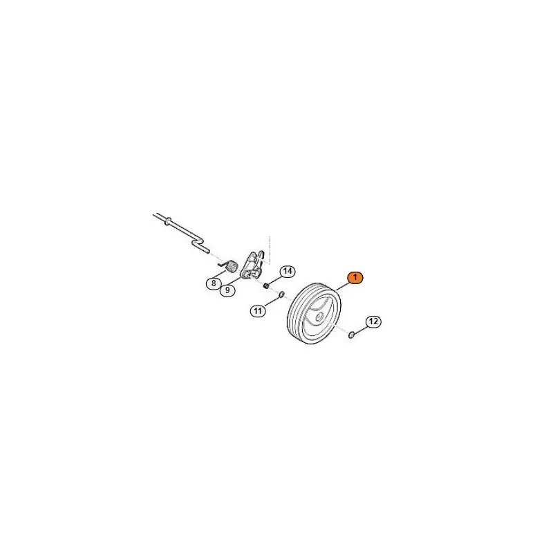 Promotion Roue avant tondeuse Stihl RMA 235, RME 235