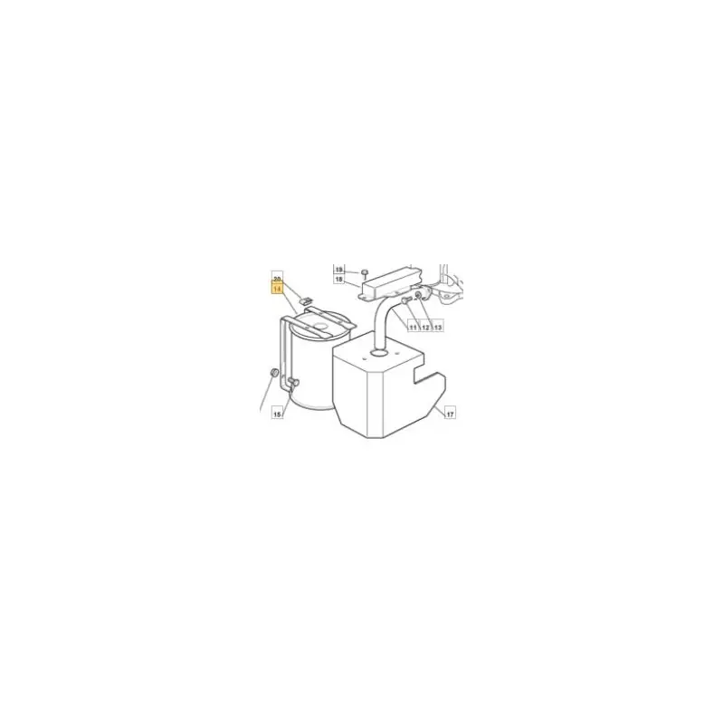 Silencieux GGP 382750006/2 pour rider 72 cm Dernière Chance