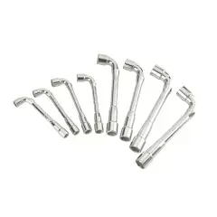 Promotion Jeu de 8 clés à pipe débouchées polies 6×6 pans métriques – SAM OUTILLAGE – 94-SDJ8